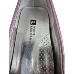White Mountain  Lavender Pink Metallic Embossed Croc Driving Loafers Sz 9 NWOT Photo 3