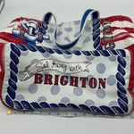 Brighton S.S. Canvas Tote Nautical Sail Away Patriotic Design Double Handle Photo 11