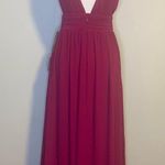 Lulus  Heavenly Hues magenta v-neck sleeveless maxi dress size S NWT Photo 4