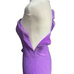 Daisy One-Shoulder Ruffle Dress Size S Lavender Dance Cocktail Bodycon Stretch Photo 5
