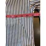 Gap  Blue‎ White Stripe Ruffle V Neck Cottage Shirt Womens Small Peasant Feminine Photo 12