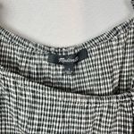 Madewell Ruffle Strap Cami Black & White Gingham Plaid Tank Top 4 Photo 5