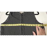 Banana Republic  Women’s Size 10 Black White Polka Dot Sleeveless Blouse Chic EUC Photo 5