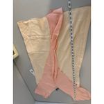 Vintage y2k 2000s Pink Peach Gold Bow 100% Silk Ruffle Coquette Mini Dress 8 NWT Photo 3