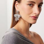 Oscar de la Renta Beaded Bow Earrings Photo 0