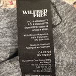 Wilfred Aritzia Klum Faux Wrap Grey Hi Low Ruched Bodycon Dress XS Gray Photo 7