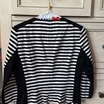 White House | Black Market Black and White Striped Blazer Photo 1