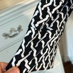 Laundry by Shelli Segal Laundry Shelly Segal Black White Wrap Dress Collared Belted Silky Womens XS Photo 1