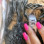 No Boundaries  Black Cardigan Hoodie with Fringe Medium Photo 9