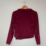 BLANK NYC  Faux Suede Drape Front Moto Jacket Photo 3