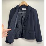 Calvin Klein Blazer Size 4P Office Two Button in Navy Front Pocket Photo 7