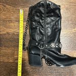Vintage Cowboy Boot Purse Black Photo 6
