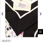 Gucci NWT Silk Scarf with Floral Print Photo 2