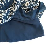 Christopher & Banks C & B by Alfred Dunner Womens Size 18 Navy White Floral Print Peasant Maxi Skirt Photo 3