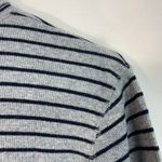 Rafaella  women's‎ gray striped turtleneck ribbed long sleeve casual shirt large Photo 4