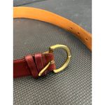 Coach  VINTAGE CLASSIC RED BERRY LEATHER WOMEN'S BELT BRASS‎ BUCKLE 8500 Medium Photo 4