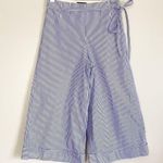 J.Crew Cuffed Wide Leg Crop Shirting Striped 4 Photo 2
