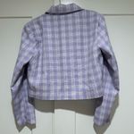 Daisy Street Purple Plaid Blazer Photo 1