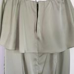 Lulus Class and Charisma Sage Green Satin Midi Dress Photo 4