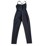 Spiritual Gangster  Black Catsuit Bodysuit Spaghetti Strap Size Small Women's Photo 4