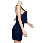 LUNYA Set Woven Linen Crossback Tank & Woven Linen Shorts, Navy, Small Blue Photo 11