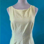 ZARA  yellow and white striped mini dress in size medium Photo 1