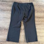 Lane Bryant Pants 22 Black Multicolor Pinstripe Wide Leg Careerwear Trouser Photo 5
