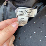 Vintage 90’s Black Embellished Sleeveless Dress Size 6 Photo 5