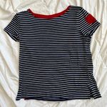 L Lauren Ralph Lauren Vintage T shirt with cute sleeve pocket Blue Size L Photo 0