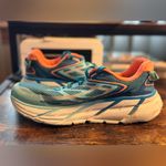 Hoka Pink & Blue Clifton 3 athletic shoes size 6 Photo 6