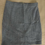 Iris  Textured Denim Blue Pencil Skirt Photo 0