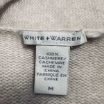 White +Warren Oatmeal Long Sleeve Toggle Button Cashmere Cardigan Size M Photo 4