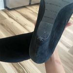 Via Spiga Women's Black Suede Leather Knee High Wedge Boots Size 9M Black Photo 1