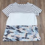 Pocket Short Sleeve Tee w/ Stripes & Camo, M White Size M Photo 4