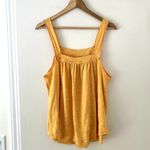 Free People  Poppy Gold Cotton Tank Sz M Photo 3