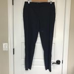 Elie Tahari Women's Linen Blend Dress Pants Trousers Navy Black Women's Size 12 Photo 2