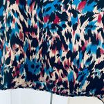 Cotton On Watercolor Print Lightweight Shift Silk Dressy Tank Slip Dress | L Photo 6