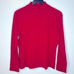 Pendleton Red Silk Blend Long Sleeve Mock Turtleneck Shirt Size Medium Photo 0