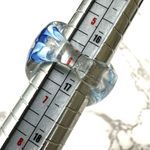 Blue flower cocktail ring Photo 5