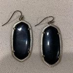 Kendra Scott Gold and Black Stone Elle Earrings Photo 1
