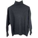 Femme Society Turtleneck Black Sweater Size Medium Minimalist Neutral Roll Neck Photo 15