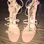 Nude Strappy Rose Heels Tan Size 12 Photo 1