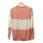 Prómesa Promesa Sweater Peaches & Cream Lattice Shaker Knit Pullover Size S/M Cottage Photo 1
