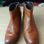 Clarks Maypearl Fawn Ankle Round Toe Brown Boots 7.5 Southwestern Boho Casual Photo 1