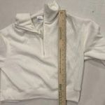 Stars Above  Womens Waffle Knit Quarter Zip Cozy Pullover In White Women’s Xs New Photo 6