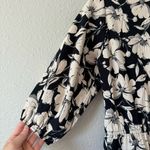 ZARA  Black & Cream Floral Shirt Dress Size XS Photo 3