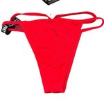 Pretty Little Thing NWT Red Double Strap Tanga Bottoms Photo 1