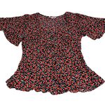 Skies Are Blue  v neck button down shirt size med Photo 4