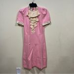 Gucci Authentic  Jersey Ruffled Dress Knee Short Sleeve Puff Interlocking XS Photo 2