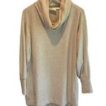 Anthropologie Anthro Maeve Oatmeal Cowl Neck Sweatshirt Dress - size Medium Photo 0